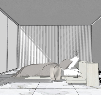 精品卧室模型家具模型 (11)